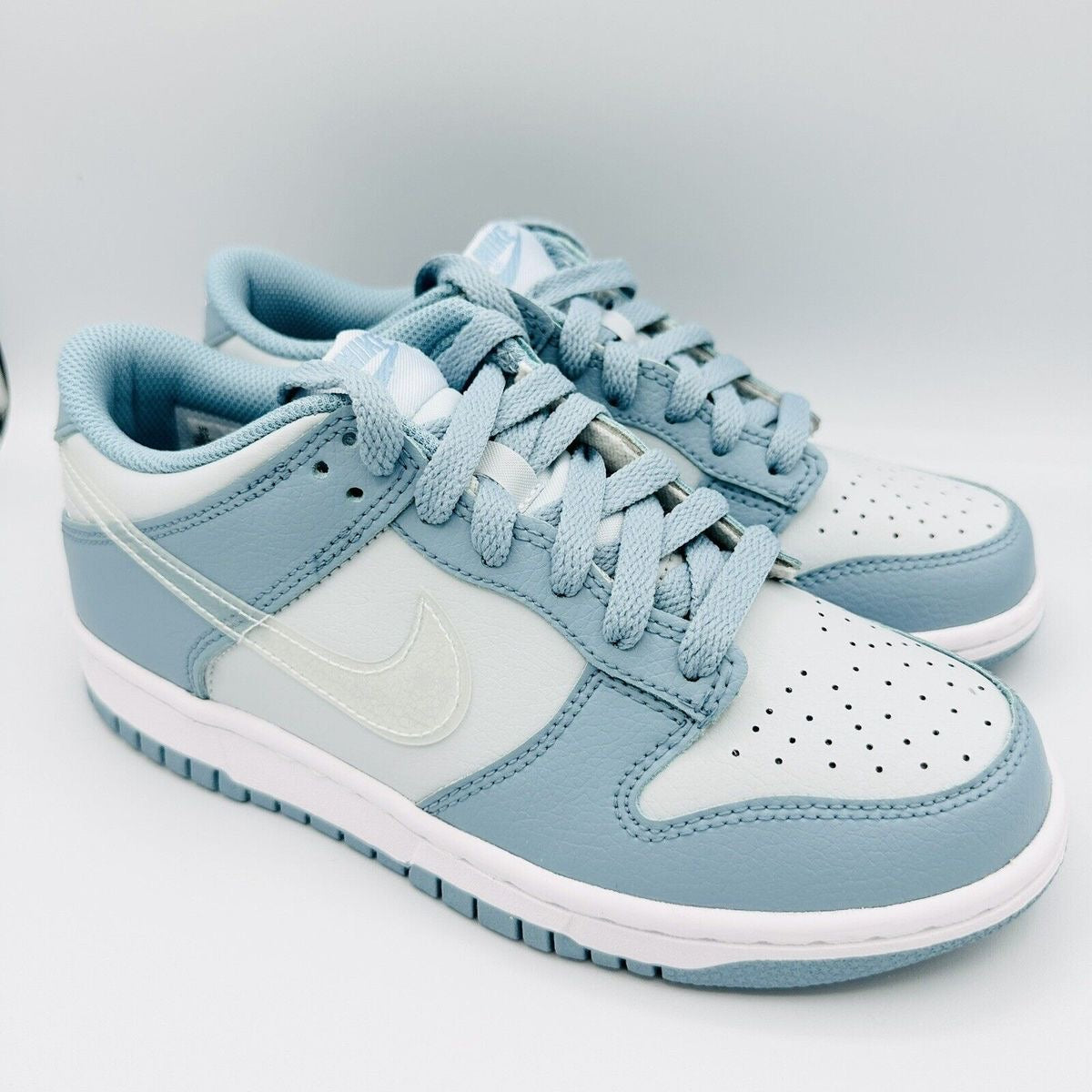 Nike Dunk Low Aura Blue Clear Swoosh