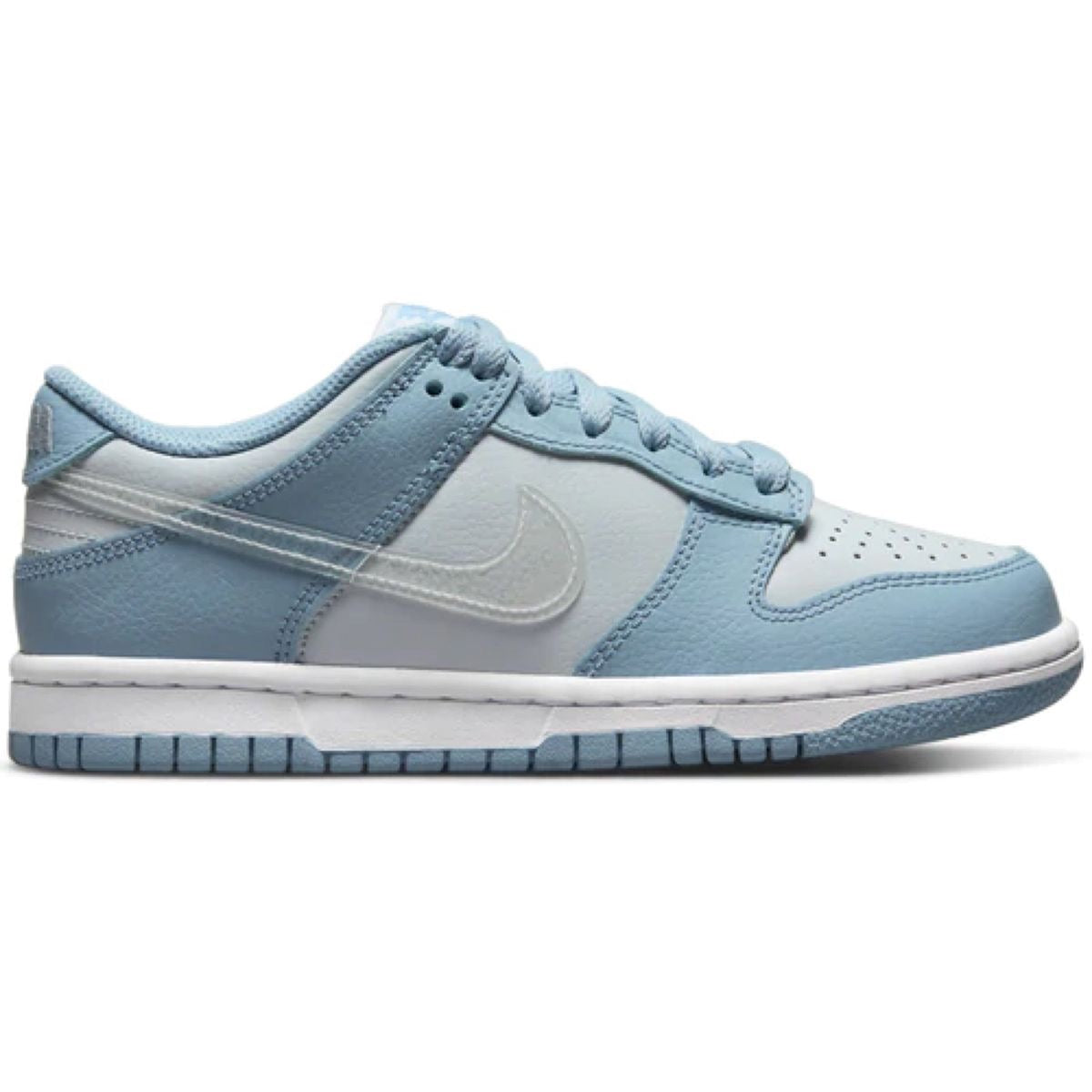 Nike Dunk Low Aura Blue Clear Swoosh