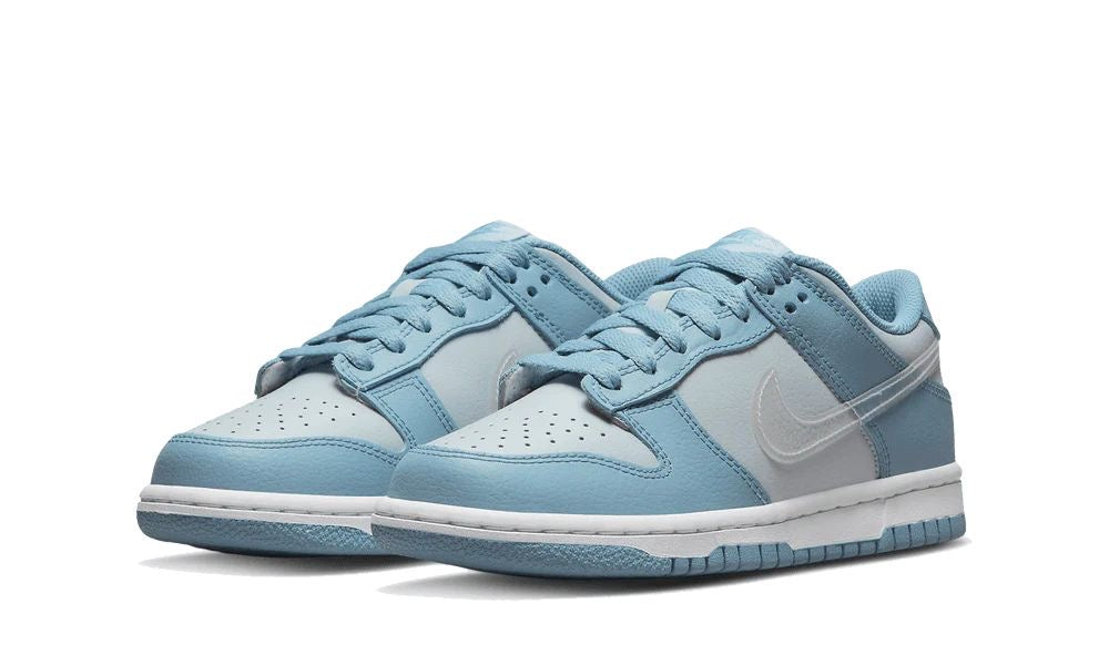 Nike Dunk Low Aura Blue Clear Swoosh