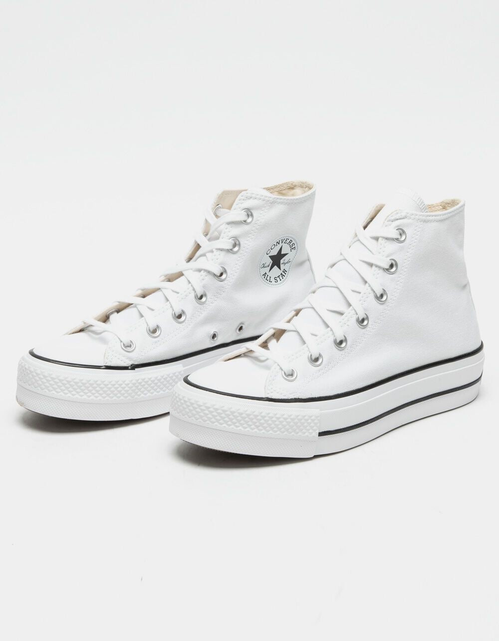 Converse all star lift platform “white”